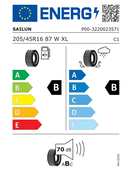 SAILUN ATREZZO ELITE 2 205/45 R16 87W XL