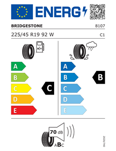 BRIDGESTONE POTENZA S001 * 225/45 R19 92W RUNFLAT 2