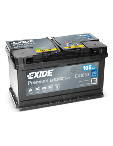 EXIDE PREMIUM 12V 105Ah 850A - Borna Normala (dreapta +)