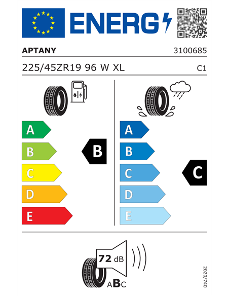 APTANY RA342 225/45 R19 96W XL