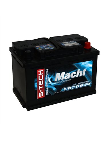 MACHT S-TECH SEMITRACTIUNE 12V 75Ah - Borna Normala (dreapta +) MACHT S-TECH SEMITRACTIUNE 12V 75Ah - Borna Normala (dreapta +)