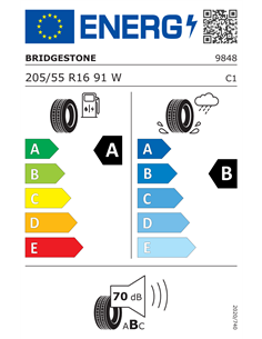 BRIDGESTONE TURANZA T005 * 205/55 R16 91W 2