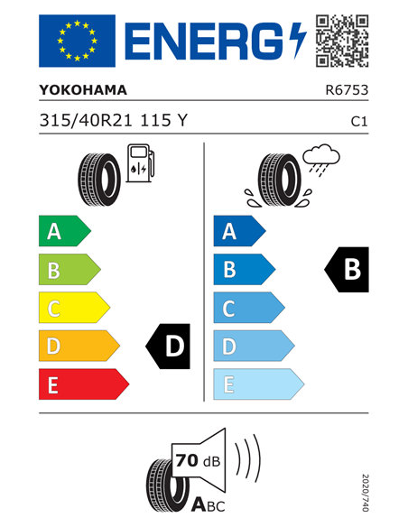 YOKOHAMA ADVAN SPORT V107 315/40 R21 115Y