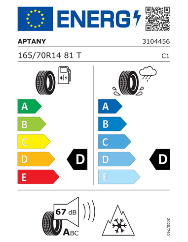 APTANY RC501 165/70 R14 81T APTANY RC501 165/70 R14 81T
