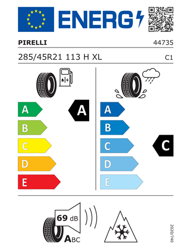 PIRELLI P ZERO WINTER 2 285/45 R21 113H XL PIRELLI P ZERO WINTER 2 285/45 R21 113H XL