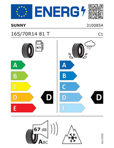 SUNNY NC501 165/70 R14 81T 2