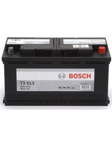 BOSCH T3 12V 88Ah 680A - Borna Normala (dreapta +)