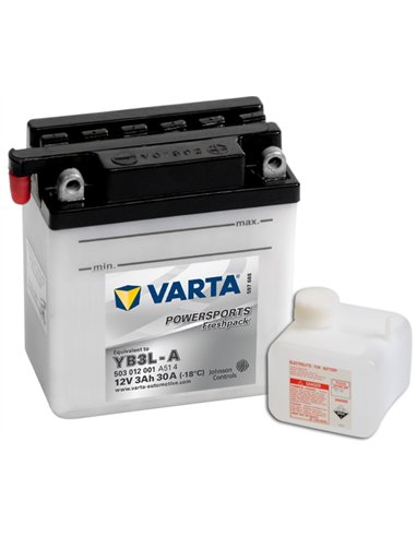VARTA POWERSPORTS Freshpack - moto 12V 3Ah 10A - Borna Normala (dreapta +) VARTA POWERSPORTS Freshpack - moto 12V 3Ah 10A - Borna Normala (dreapta +)