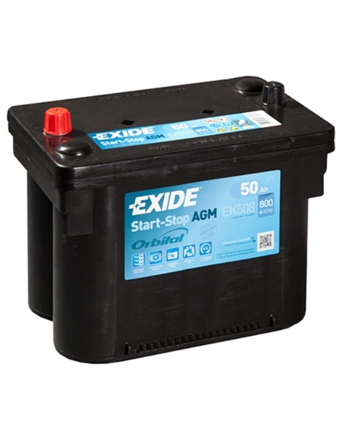 EXIDE AGM START STOP - ORBITAL 12V 50Ah 800A