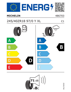 MICHELIN PILOT SUPER SPORT 245/40 R18 97Y XL 2