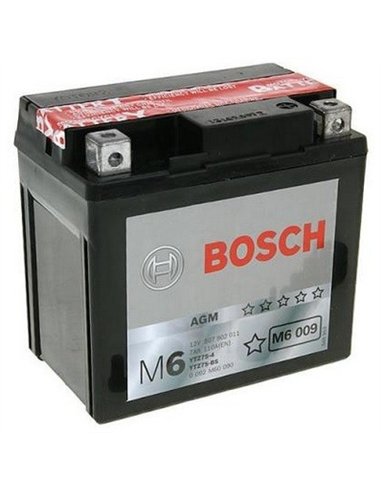BOSCH M6 - AGM - moto START-STOP 12V 5Ah 110A - Borna Normala (dreapta +) BOSCH M6 - AGM - moto START-STOP 12V 5Ah 110A - Borna Normala (dreapta +)