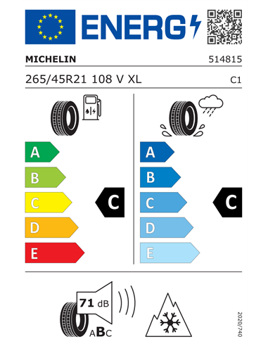 MICHELIN PILOT ALPIN 5 SUV 265/45 R21 108V XL