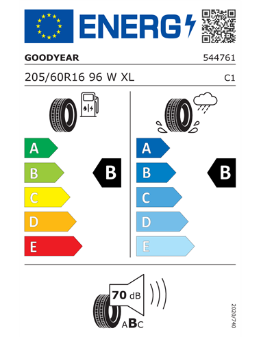 GOODYEAR EFFICIENTGRIP PERFORMANCE * 205/60 R16 96W XL RUNFLAT
