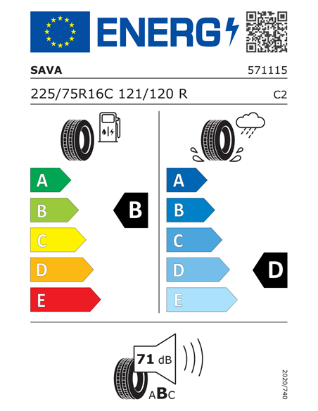 SAVA TRENTA 2 225/75 R16C 121/120R