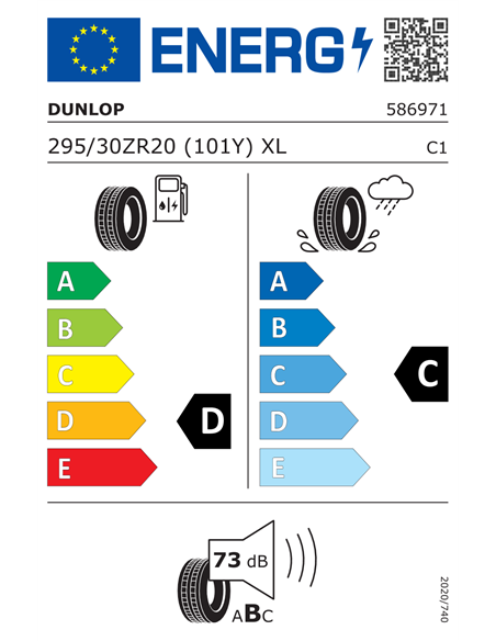 DUNLOP SPORT MAXX RACE 2 295/30 R20 101Y XL