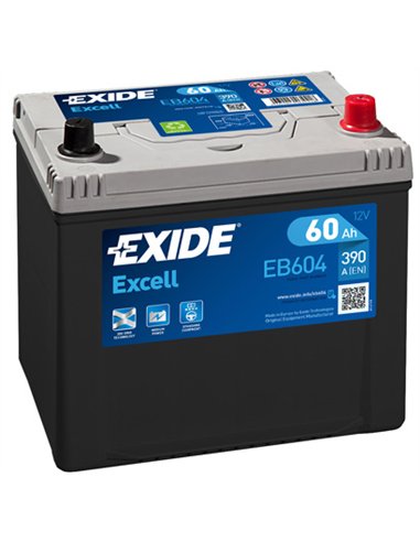 EXIDE EXCELL ASIA 12V 60Ah 390A EXIDE EXCELL ASIA 12V 60Ah 390A