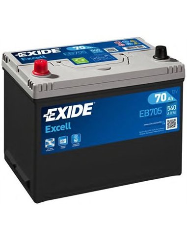EXIDE EXCELL ASIA 12V 70Ah 540A