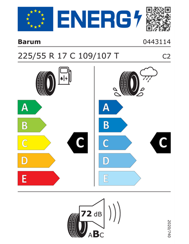 BARUM VANIS 3 225/55 R17C 109/107T BARUM VANIS 3 225/55 R17C 109/107T