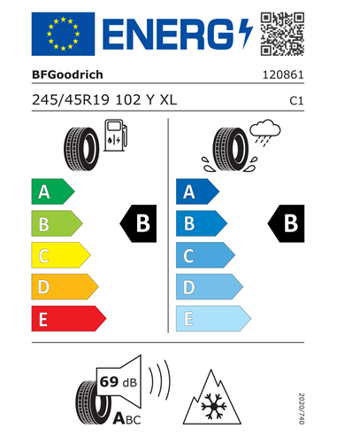 BF GOODRICH ADVANTAGE ALL-SEASON 245/45 R19 102Y XL BF GOODRICH ADVANTAGE ALL-SEASON 245/45 R19 102Y XL