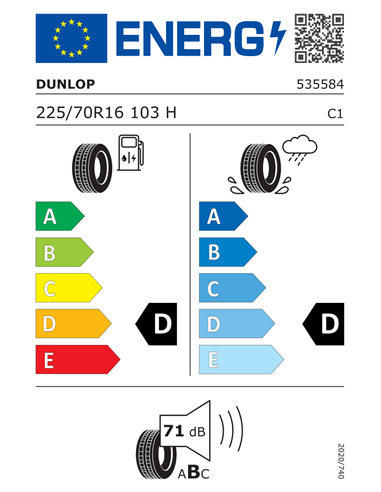 DUNLOP GRANDTREK TOURING AS 225/70 R16 103H
