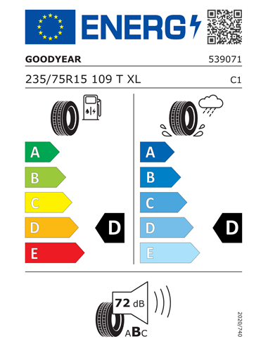 GOODYEAR WRANGLER ALL-TERRAIN ADVENTURE 235/75 R15 109T XL