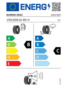 KUMHO ECOWING ES31 195/60 R16 89H 2