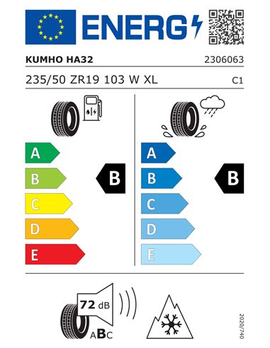 KUMHO SOLUS HA32 235/50 R19 103W XL KUMHO SOLUS HA32 235/50 R19 103W XL