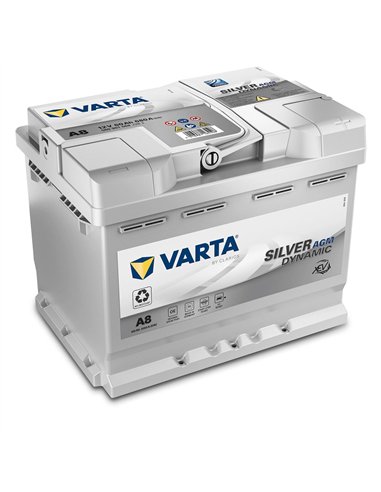 VARTA Silver Dynamic A8 AGM START-STOP 12V 60Ah 680A VARTA Silver Dynamic A8 AGM START-STOP 12V 60Ah 680A