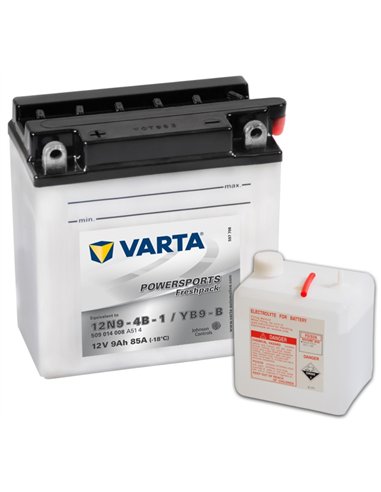 VARTA POWERSPORTS Freshpack - moto 12V 9Ah 80A - Borna Inversa (stanga +)