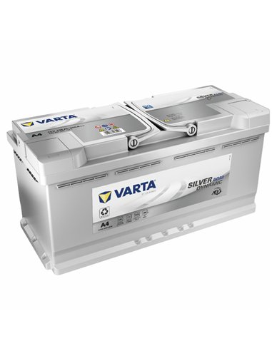 VARTA Silver Dynamic A4 AGM START-STOP 12V 105Ah 950A - Borna Normala (dreapta +) VARTA Silver Dynamic A4 AGM START-STOP 12V 105Ah 950A - Borna Normala (dreapta +)