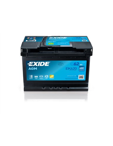 EXIDE AGM 12V 62Ah 680A EXIDE AGM 12V 62Ah 680A