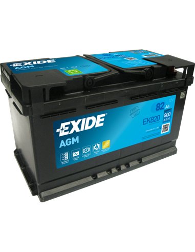 EXIDE AGM 12V 82Ah 800A EXIDE AGM 12V 82Ah 800A