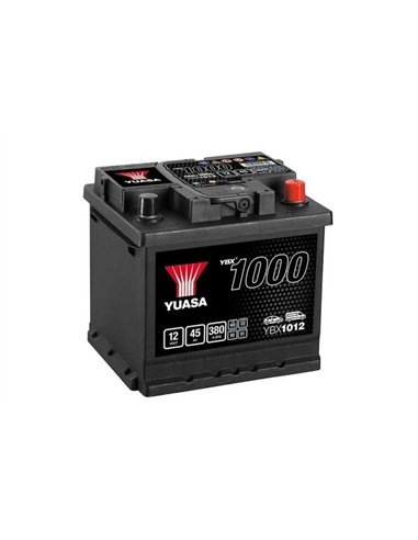 YUASA 1000 12V 45Ah 380A - Borna Normala (dreapta +)