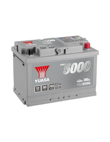 YUASA 5000 SILVER 12V 80Ah 740A