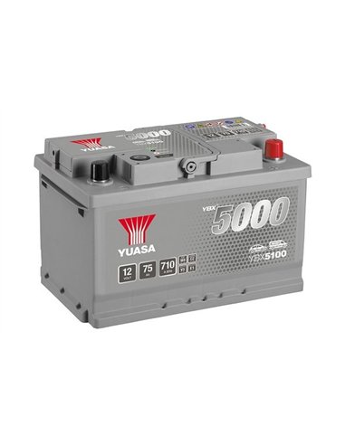 YUASA 5000 SILVER 12V 75Ah 710A YUASA 5000 SILVER 12V 75Ah 710A