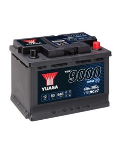 YUASA 9000 AGM 12V 60Ah 640A