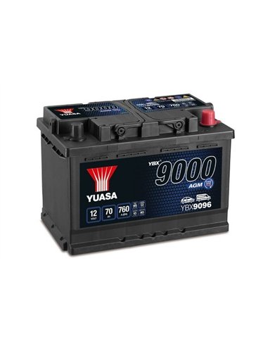 YUASA 9000 AGM 12V 70Ah 760A