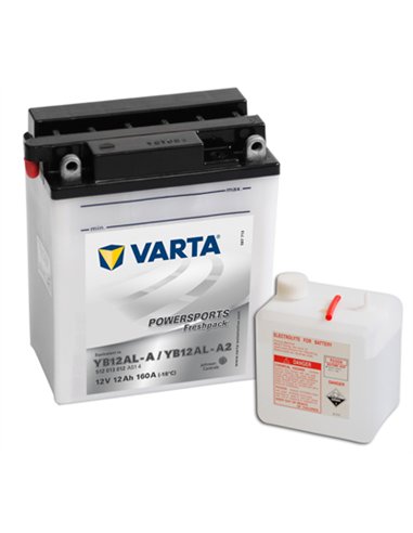VARTA POWERSPORTS Freshpack 12V 12Ah 160A - Borna Normala (dreapta +)