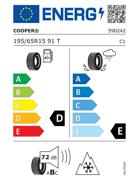 COOPER WEATHERMASTER WSC 195/65 R15 91T