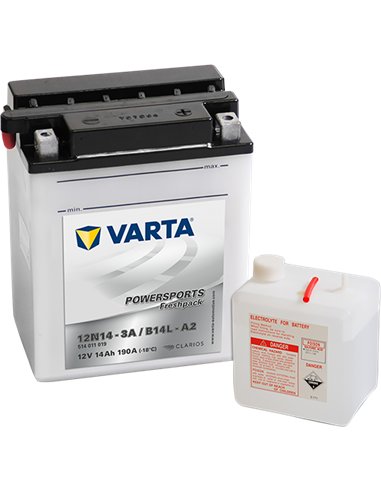 VARTA POWERSPORTS Freshpack 12V 14Ah 190A VARTA POWERSPORTS Freshpack 12V 14Ah 190A