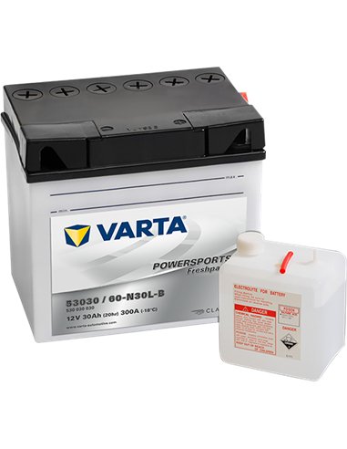 VARTA POWERSPORTS Freshpack 12V 30Ah 300A VARTA POWERSPORTS Freshpack 12V 30Ah 300A