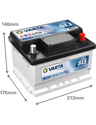 VARTA DYNAMIC AUX 12V 35Ah 520A VARTA DYNAMIC AUX 12V 35Ah 520A